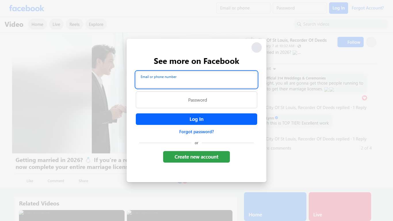 Getting married in 2026? 💍 If you’re a resident of St. Louis City, you can now complete your entire marriage license and application process 100% online at stlouiscityrecorder.org/marriage — no in-person visit required! Recorder Michael Butler's vision is simple: an office that works for you. We’re making it easier than ever to say “I do.” #StLouisWeddings #MarriageLicense #LoveInSTL #STL #RecorderButler #RecorderOfDeeds #DigitalGovernment #ServiceThatWorks City of St. Louis Government @follower